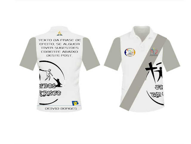 Modelo de Camisa Uniforme para Clube de Jovens Adventista, Ministério da Música e Desbravadores