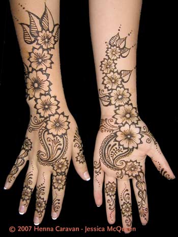 Mehndi designs have traditionally fallen into four different styles