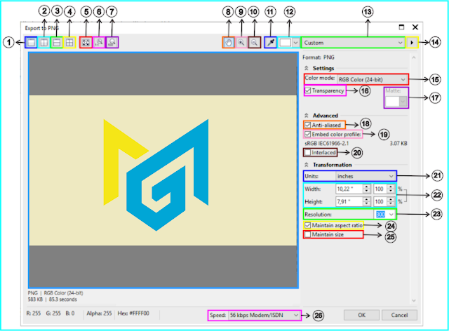 Dialog filter CorelDraw x8