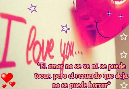 Imagenes y postales de amor con frases El Amor no se ve ni se puede Tocar