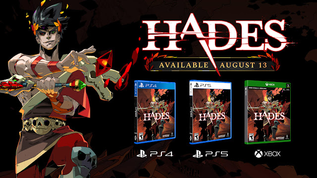 hades roguelike action dungeon crawler game nintendo switch pc steam playstation 4 ps5 xbox one series x/s supergiant games release date 13 august 2021