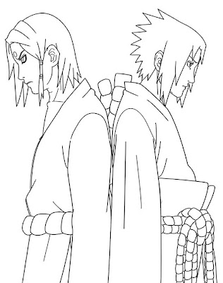 Personajes de Naruto para colorear y pintar