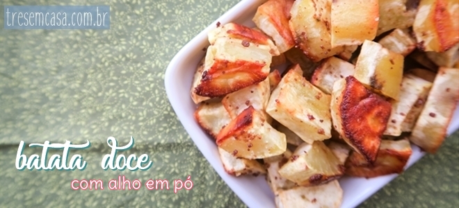 batata doce assada crocante