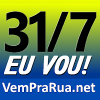 vem pra rua 31/7 amarelo e verde