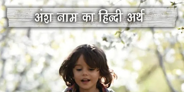 अंश नाम का अर्थ मतलब राशि Ansh Meaning Hindi Ansh Naam Ka Hindi Arth