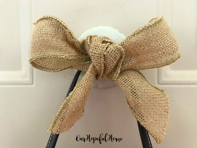 handmade burlap bow