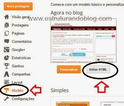 Como editar o html do blog sem dar alteração, o que significa css no blog? 