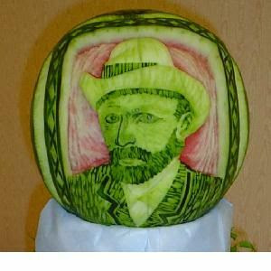 Watermelon carving art - seen at unik4u.blogspot.com