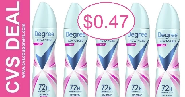 CVS Degree Deodorant Deal 7/16-7/22