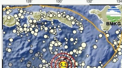 Gempa Magnitudo 5.2 Mengguncang Tanibar