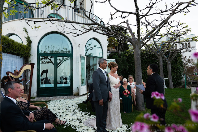 Wedding ceremony at Villa Eva