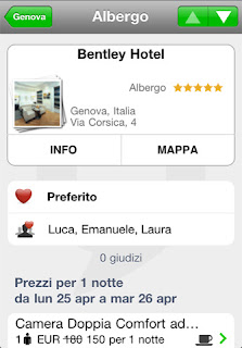 Prenotazione Alberghi e bed and breakfast con l'app ToucHotel