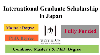 TITECH International Graduate Scholarship in Japan 2024/2025