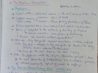 U.D.2 The American revolution diagram and homework