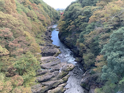 はねたき橋から見た高津戸峡