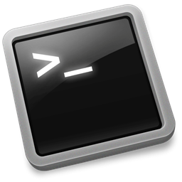 Imagem de um terminal console preto com texto branco