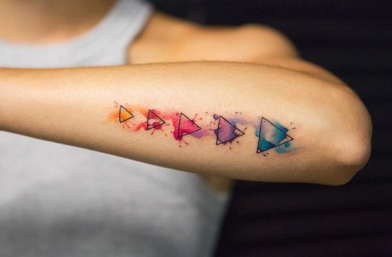 Tatuagem aquarela