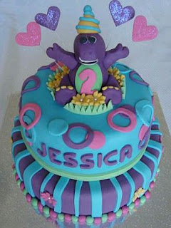 Barney Cakes for Children's Parties