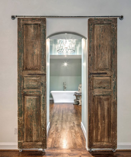 desain pintu kamar mandi kuno