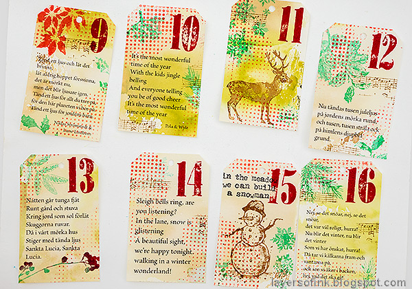 Layers of ink - December Countdown Calendar 2022 tutorial by Anna-Karin Evaldsson.