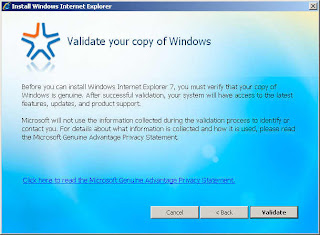 Validate your copy of Windows