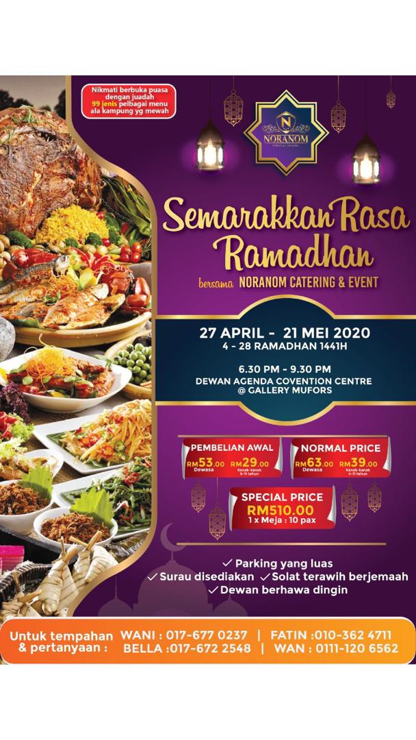 Buffet Ramadhan 2020 : Naranom Catering ajak berbuka di tengah lebuhraya