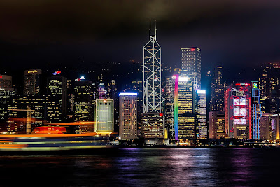 Photo of Hong Kong at night