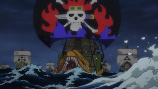 ワンピース アニメ 983話 キッド海賊団 海賊船 ONE PIECE KID Piarates SHIP