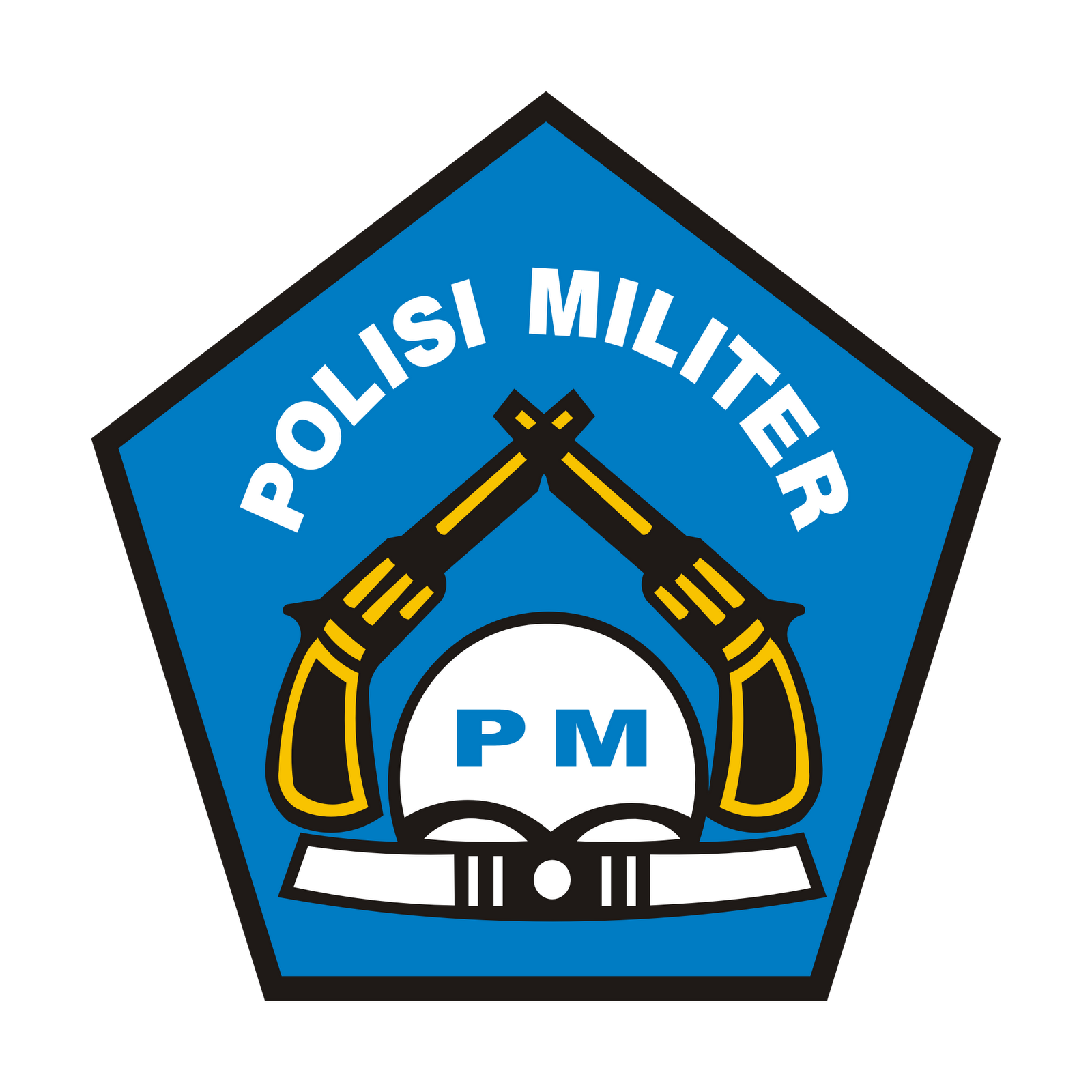 Logo Polisi Militer PM Tentara Nasional Indonesia TNI
