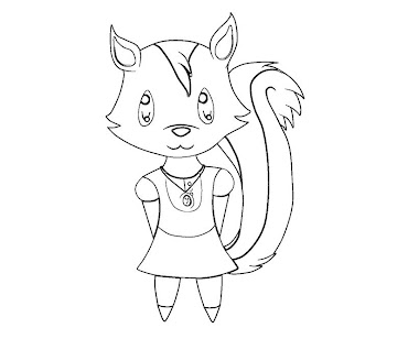 #12 Animal Crossing Coloring Page