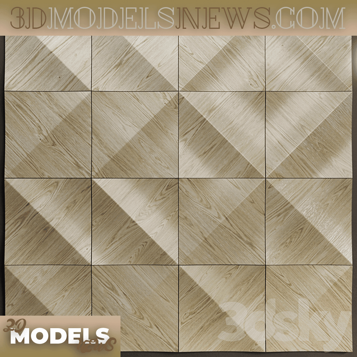 Wall Wood Panels Reef Model 1