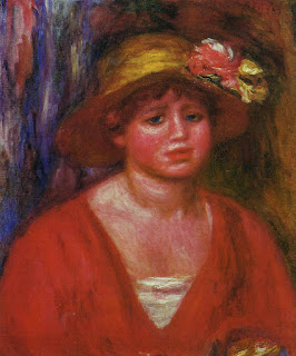 Bust of a Young Woman in a Red Blouse, 1915