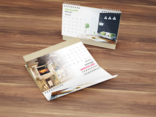 Realistic Desk Calendar Mock ups