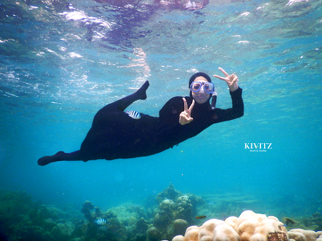 Tips Snorkling Dengan Hijab Syari