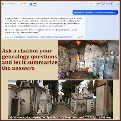 Ask detailed genealogy questions, and a chatbot gives you the results in a conversational style.