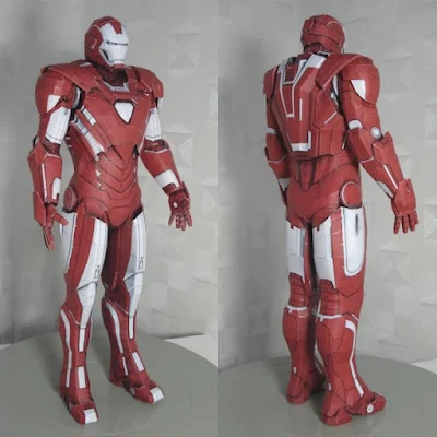 Marvel Iron Man Silver Centurion Bastelbogen