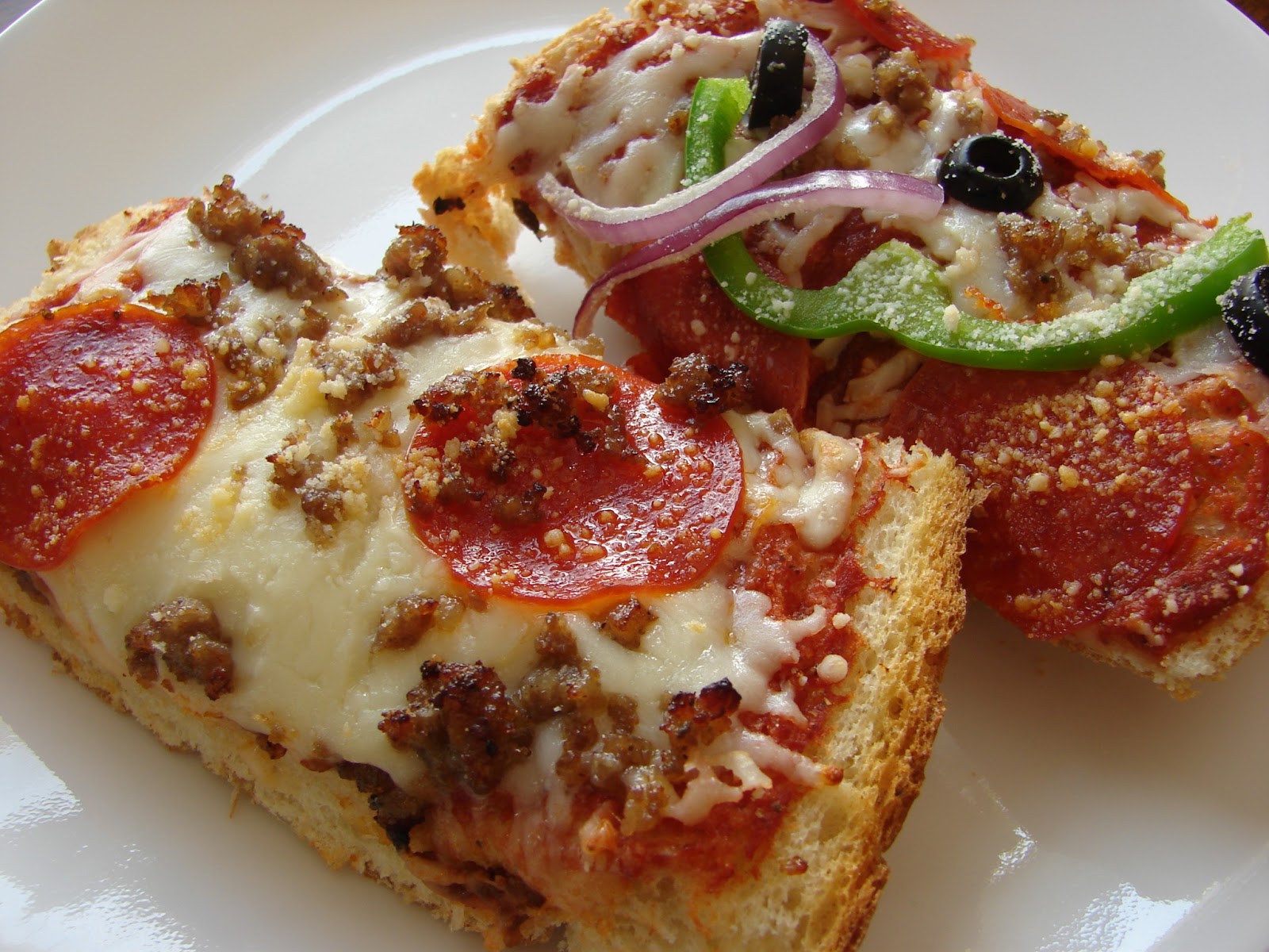 A Bear in the Kitchen: French Bread Pizza with Homemade ...