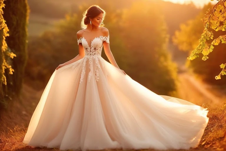 vestidos de novia civil largos