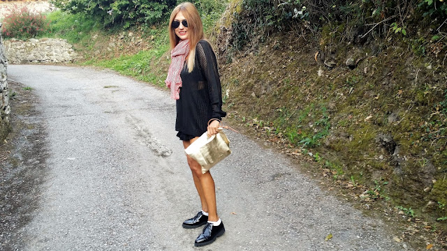 Carmen Hummer, Style, look, Ba Bye, Mo&De, Levis, Scarf, Short, Jersey, streetstyle