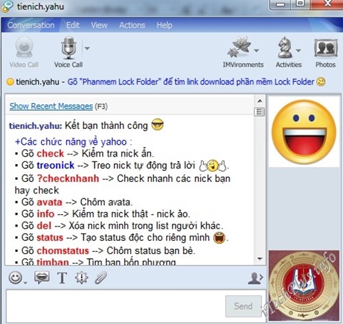 Làm chủ Yahoo! Messenger với bot Yahoo
