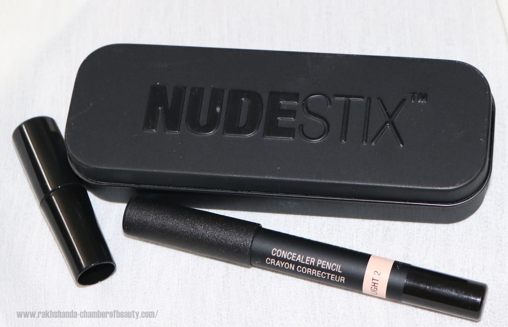 Nudestix Concealer Pencil 'Light 2' review, swatches, best concealers for fair skin, concealer, Indian beauty blogger, Nudestix, Nudestix Concealer Pencil review, review, review and swatches, 