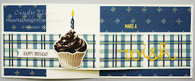 Heart's Delight Cards, Sweet Cupcake, Cupcake Cutouts, Stamp Review Crew - Sweet Cupcake, Masculine Birthday, Stampin' Up!