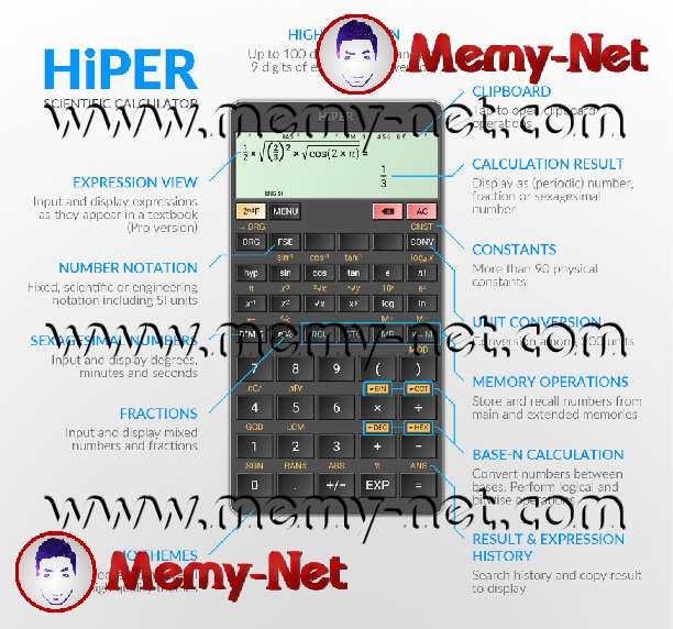 The application of the Casio calculator on your phone or iPhone or computer is exclusive and free