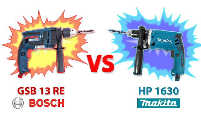 bộ máy khoan Makita HP1630 và Bosch GSB 13 RE loại nào tốt hơn?