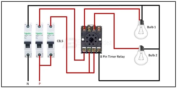 8 Pin Timer Relay Wiring Diagram