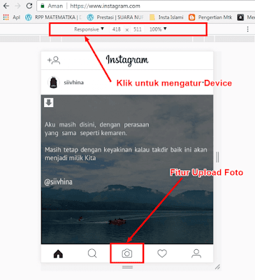 Cara Upload Foto Instagram di PC Lewat Google Chrome3