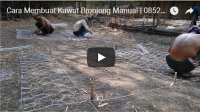 pembuatan kawat bronjong manual