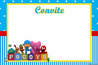 Sweet Pocoyo Free Printable Invitations, Labels or Cards.