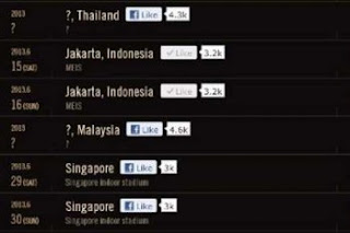 Jadwal Konser G-Dragon "Big Bang"