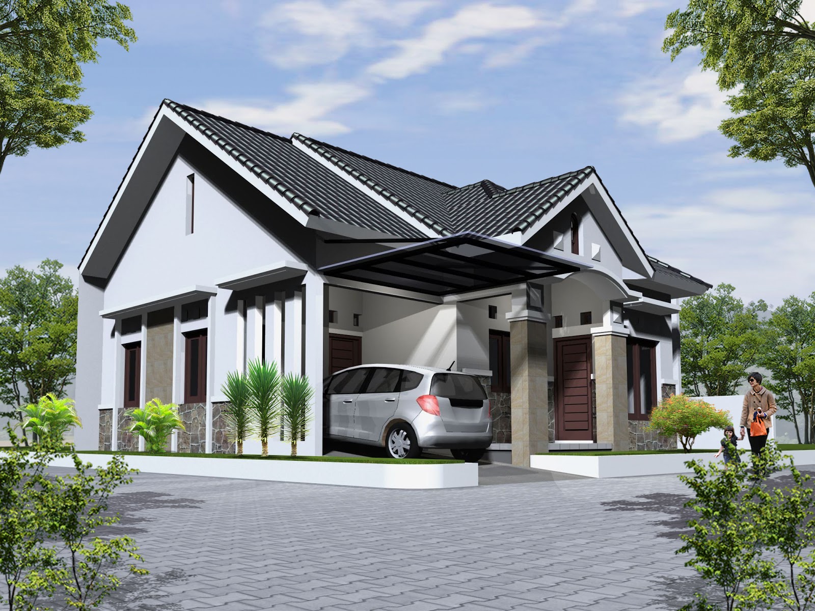 50 Desain  Atap  Rumah  Minimalis  Modern Rumahku Unik